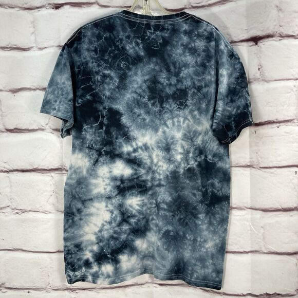 NASA T-Shirt SZ M Blue Tie Dye with Astronaut in Space Graphic Cotton Space Soft - Picture 6 of 8